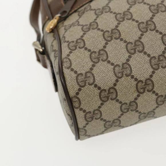 GUCCI GG Supreme Web Sherry Line Shoulder Bag PVC Beige 904 02 005 Auth 96357 - Picture 15 of 16